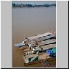 Nong Khai - Grenze auf dem Mekong-Fluß, dahinter Laos