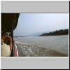 "Goldenes Dreieck" (Sob Ruak) - Bootsfahrt auf dem Mekong-Fluß, Blick auf den laotischen Ufer