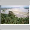 "Goldenes Dreieck" (Sob Ruak) - Blick auf die Einmündung von Mae Sai River in Mekong, vorne Thailand, links Burma, rechts Laos