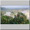 "Goldenes Dreieck" (Sob Ruak) - Blick von der Aussichtsplattform auf die Einm&uuml;ndung  von Mae Sai River in den Mekong, hinten Burma
