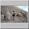 Nemrut Dag - die Westterrasse; Apollo- und Kommagene-Kopf