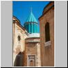 Konya - Mevlana-Kloster, türkisfarbener Turm über dem Mevlana-Schrein