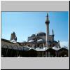 Konya - Blick vom Mevlana-Museum auf die Moschee Selimiye Camii aus dem 13. Jh.