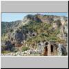 bei Demre - Ruinen des antiken Myra mit lykischen Felsgräbern und römischem Theater