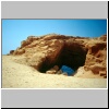 Cap Bon - ein Sandsteinfelsen an den römischen Sklavengrotten bei El Haouaria