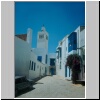 Sidi Bou Said - typische Gebäude und ein Minarett